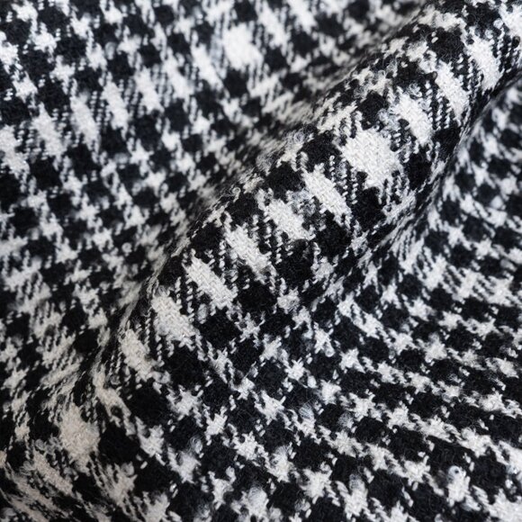 ANTHROPOLOGIE Exquise Wide Leg High Rise Plaid Trousers Pants Black White Small - Picture 11 of 14